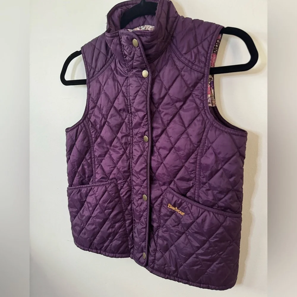Barbour Liberty Hello Kitty Girls Quilted Vest Size XL 12/13 Rare Collab Y2K VTG